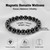 PEALICIOUS Hematite Bracelet for Men Energy Stone as Inspirational Gift