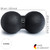 BLACKROLL - DUOBALL 12 Massage Ball, Double Lacrosse Ball Massager for Deep Tissue Massage, Trigger Point Massage Tool for Back, Spine and Shoulder, Muscle Recovery and Relief, Black