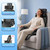 comrelax Back Massager with Heat & Traction & Vibration, Seat Massager Pad for Pain Relief Deep Tissue, Lumbar Traction, PU Leather, Foldable, for 5’ to 6’1”, Massage Chair Pad for Office Home