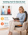 Snailax Back Massager with Heat, Memory Foam Chair Massage Pad