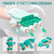 F&G Cordless Hand Massager with Heat, Knuckle Stretching for Carpal Tunnel