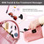 Facial Mini Massage Ball, Handhold Portable Powerful Multifunctional Massage Tool, Quiet Waterproof USB Rechargeable Vibrating Travel Pocket Face Eye Finger Joint and Neck Jaw Massager - Black