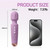 Kamileo Personal Massager - 4H Max Runtime & Ultra-Quiet - Waterproof - 20 Modes 8 Speeds for Deep Tissue Back Massage, Post-Workout Recovery and Neck Muscle Relaxation(LX-Purple)