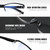 AIMISUV 6Pack Reading Glasses Men, Spring Hinge Blue Light Blocking Readers, Lightweight TR90 Computer Magnifying Eyeglasses (3.25X)