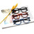 SIGVAN 3 Pack Reading Glasses Spring Hinge Stylish Readers Black/Tortoise for Men and Women (3 Pack Mix, 2.5, x)