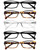 Gaoye 1.5 Reading Glasses for Women, 5 pack Fashion Readers for Women Spring Hinge Eye Glasses, Blue Light Reading Glasses