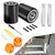 Fit for Crown PTH50 Pallet Jack Front Load Wheels Replacement Kit, Pair Front Load Roller(2.78" x 3.75"), with Pre-Installed Bearings, Axles, 20mm ID Poly Tread, Pins and Install Tool Kit
