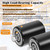 Fit for Crown PTH50 Pallet Jack Front Load Wheels Replacement Kit, Pair Front Load Roller(2.78" x 3.75"), with Pre-Installed Bearings, Axles, 20mm ID Poly Tread, Pins and Install Tool Kit