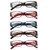 SIGVAN 5 Pack Spring Hinge Reading Glasses Rectangular Fashion Quality Readers for Men and Women (5 colors, 4.50, multiplier_x)