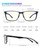 ANYLUV Blue Light Glasses Men, Relieve Eyestrain and Eye Protection, Al-Mg Metal Computer Blue Light Blocking Glasses Clear Black