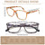 CLASAGA Progressive Multifocus Reading Glasses for Women, Pattern Print Blue Light Block Stylish Ladies Computer Readers(3 Mix Color, 1.25, x)