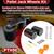 PTH50 Pallet Jack Wheels Replacement Kit for Crown PTH50 Pallet Jacks and Most Standard Pallet Jacks,1 Pair Load Roller 2.75" x 3.75", with Axles,Poly Tread Black with Bearings 20mm