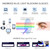 ANDWOOD Blue Light Blocking Glasses Women Men Computer Small Face Frame Bluelight Blocker Teens Square Frame 2 Pack Pink Grey