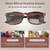 FEIVSN 3 Pack Bifocal Reading Sunglasses for Women Men Bi-focal Sun Readers PC Frame Fixed Hinge Dual Focal Clear Top Eyewear,+1.25