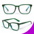 VISOONE 2 Pack Blue Light Blocking Glasses Square with Anti Computer Glare for Gaming Women and Men
