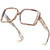 VISOONE Oversized TR90 Blue Light Blocking Glasses Fashion Accessories Non Prescription for Women Harvard