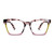 Peepers Blue Light Reading Glasses for Women +2.75, Pink Chai, Birdie