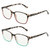 Foster Grant Women's Kendall 2-Pack Square Reading Glasses, Tortoise, +2.0