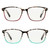 Foster Grant Women's Kendall 2-Pack Square Reading Glasses, Tortoise, +2.0