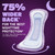 Poise Overnight Incontinence Pads for Women, 8 Drop, 72 ct