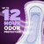 Poise Overnight Incontinence Pads for Women, 8 Drop, 72 ct