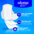 Always Infinity Feminine Pads for Women, Flexfoam Pads with Wings, Size 2, Heavy Absorbency, Unscented, 46 Count
