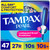 Tampax Pearl Tampons for Women Multipack, with LeakGuard Braid, Regular/Super/Super Plus Absorbency, Unscented, 47 Count