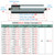 5-Pack 2" Stainless Steel Conveyor Rollers - 24" Long Replacement Non-Powered Roller Shaft for Home and Commercial Use(L800MM)