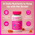 SmartyPants Teen Girl Multivitamin Gummies, Omega 3 (DHA/EPA), Vitamin C, D3, B12, Vitamin A, K & Zinc, Biotin to Support Hair, Skin & Nails, Gluten Free, 60 Count (30 Day Supply)