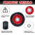 Solid Rubber Tire 2Pcs 8 Inch,Hand Truck Replacement Wheels, Rubber Wheel with Ball Bearing, 1/2-Inch Axle Hole 220 lbs Max Load Bearing Capacity