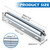 Patioer 12 Inch Long Conveyor Roller with Bracket, 1.5" Diameter Galvanized Steel Roller, Heavy Duty for Roller Stands Woodworking Material Handling, 4 Pack