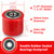 Tandem Pallet Truck Load Wheels Replacement Kit 3.25x2.75in(80mm*70mm)