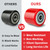 Tandem Pallet Truck Load Wheels Replacement Kit 3.25x2.75in(80mm*70mm)