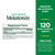 Nature's Bounty Melatonin Tablets, 3 mg, 120 Count