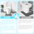 30 Pack Disposable Toilet Mats U-Shape Floor Protector from Urine Non-Slip