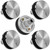 AMI PARTS WB03X24360 Fit for GE Cooktop Knob Range Stainless Steel, 5PACK