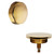 Westbrass Standard Trim for Cable Drive Bath Waste, Polished Brass, D50T-01