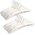Amber Home 10 Pack Large Ivory Satin Padded Hangers for Women Clothing 17"