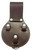 Zeluga 20-412 Premium Leather 3 Rings Spud Wrench Holder, Heavy Duty Bull Pin Holder for Tool Belt, Tunnel Connection, Coffee