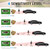 Wireless Driveway Alarm 1800 Feet Long Range Motion Sensor Alert System Driveway Detector for Home with 1800mAh Rechargeable Battery (1&1-Brown)