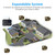 Wireless Driveway Alarm 1800 Feet Long Range Motion Sensor Alert System Driveway Detector for Home with 1800mAh Rechargeable Battery (1&1-Brown)