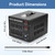 5000W Voltage Transformer Step Up/Down, 110V/220V Voltage Converter, Manual Rewiring Switch, Dual LCD Display, 6 Outlets, Resettable Circuit Breaker Protection for Home Industrial Overseas Use