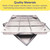 MOSINSBO Invisible 201 Stainless Steel Manhole Cover and Frame 24x24 In