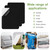 3 PCS Canvas Repair Patch, 9×11 Inch Waterproof Self-Adhesive Fabric Repair Patch, Strong Sticky Repair Kit for Tents, Sofas, Tote Bag, Boat Cover, Pop up Canopy, Car Seats (Black)