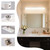 DORNLAT Wireless Vanity Makeup Lights Set of 2, 4000mAH Rechargeable Bathroom Light for Mirror, 40 LED Magnetic Stick On Light Bar with 3 CCT&Dimmable, Elegant Cordless Dresser Light for Women