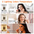 DORNLAT Wireless Vanity Makeup Lights Set of 2, 4000mAH Rechargeable Bathroom Light for Mirror, 40 LED Magnetic Stick On Light Bar with 3 CCT&Dimmable, Elegant Cordless Dresser Light for Women