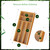 Bayting Small Silverware Organizer, Bamboo Kitchen Drawer Cutlery Organizer, Utensil Holder, Flatware Organizer Tray (6.7"x14.2"x1.6")