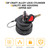 RERPRO Fuel Locking Gas Cap Compatible with 2021 2022 2023 2024 2025 New Ford Bronco 2/4 Door F150 Interior Accessories Lock Fuel Tank Filler Plug with 2 Keys, 1 Set Black