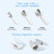 30 Piece Dental Anterior Matrix Kit with Proximal Strips and Twin Anterior Matrices - 0.035mm Thickness Soft Stainless Steel Bands Double-Side Sectional Contoured Design for Front Teeth Restorations
