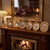 Kathfly 6 Pcs Mini Vintage Picture Frame for Wedding Decor Gold Tiny Picture Frames Bulk Antique Photo Frame Resin Baroque Ornaments with Floral Relief Panel and Rack Stand for Wall(Golden,Elegant)